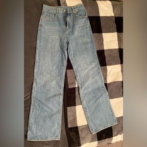 Light wash denim jeans